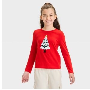 Girl's 2 Pack Of Long Sleeve Tops - Cat & Jack - S (6/7)